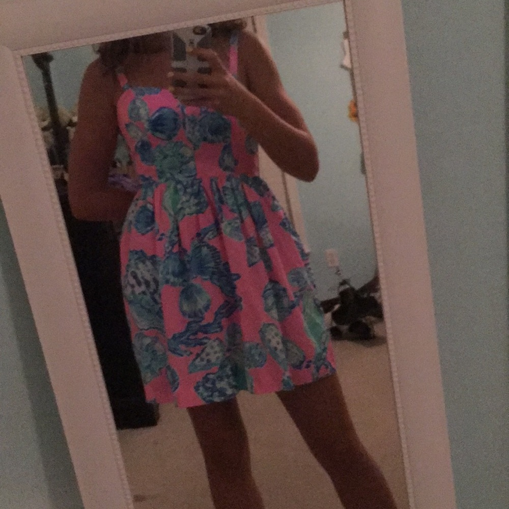 Pink and blue Lilly dress